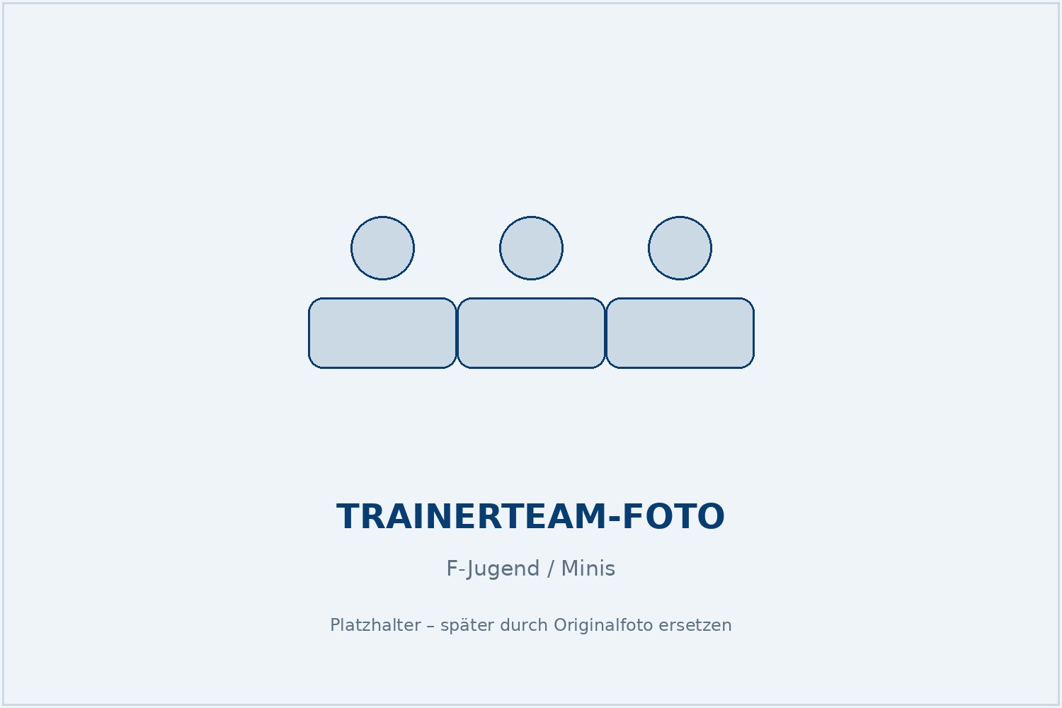 Platzhalter für Trainerteam-Foto F-Jugend / Minis