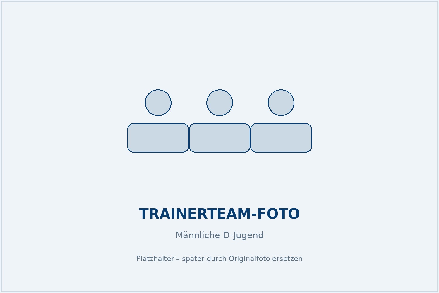 Platzhalter für Trainerteam-Foto Männliche D-Jugend